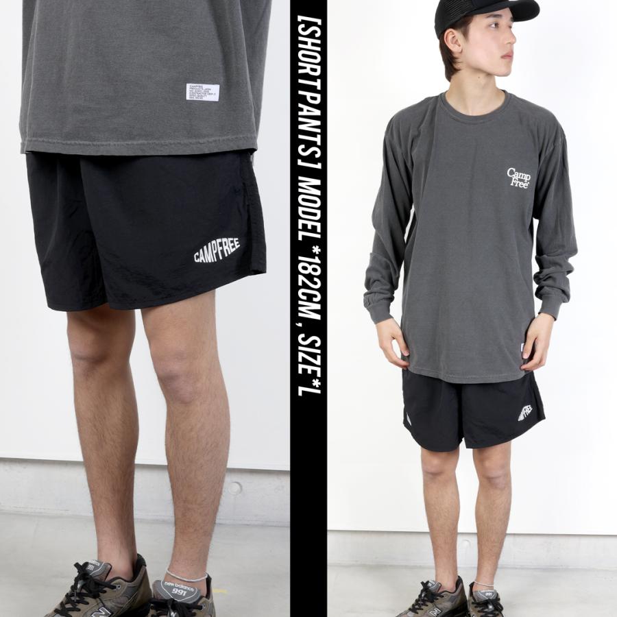 極美品 F.C.R.B. ナイロンショーツ M 濃紺 完売モデル レアサイズ ショートパンツ 水辺もOK メンズ 大きめ CAMPFREE 涼しい プリント