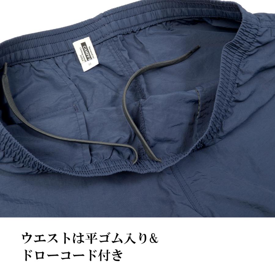 ショートパンツ メンズ 大きめ CAMPFREE 涼しい プリント ロゴ