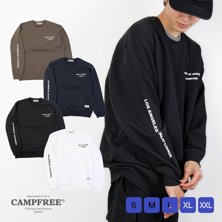 CAMPFREE スウェットトレーナー メンズ レディース キャンプフリー 腕