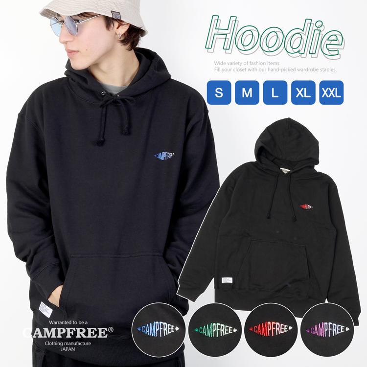 プルオーバー パーカー グラデーション 刺しゅう 10 0オンス 大人用 メンズ レディース Campfree 胸刺繍 刺繍入り かぶりパーカー スウェッ 61 Off