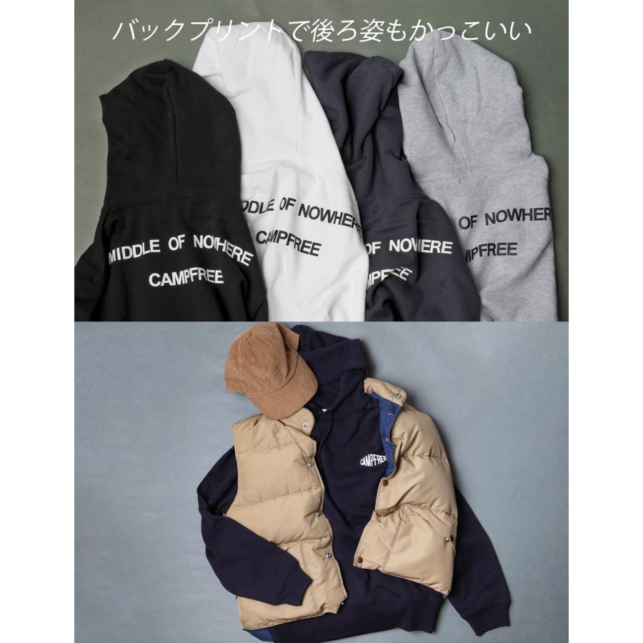 プルオーバー パーカー CAMPFREE 10.0オンス グラフィックパーカー 腕