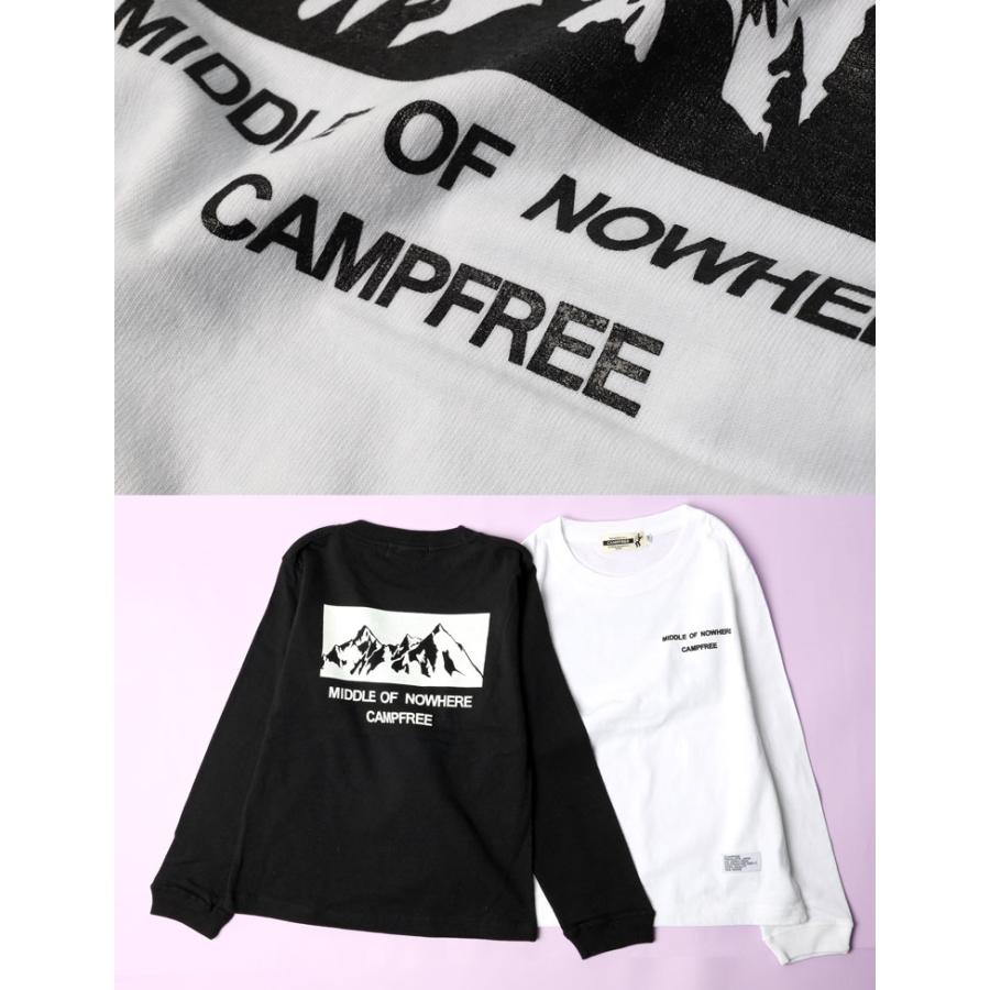 CAMPFREE キャンプフリー ロンT こども グラフィックロンT プリント