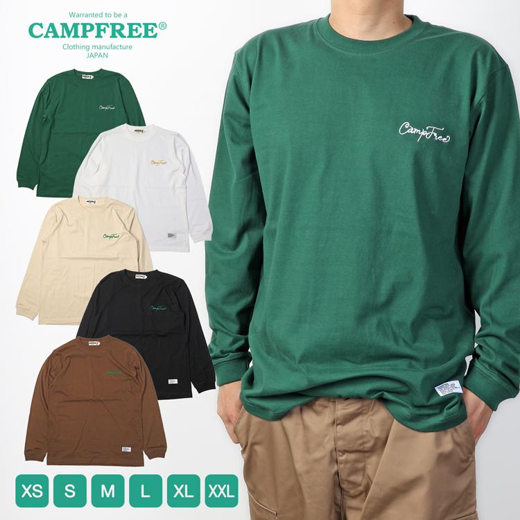 ロンt メンズ ロンティー CAMPFREE 長袖tシャツ ロングスリーブ T
