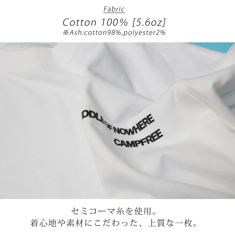 CAMPFREE ロンT メンズ レディース ティシャツ ロングtシャツ メンズtシャツ 長袖tシャツ ロンティー 綿 コットン 白 黒 ブランド 10454｜mha｜09