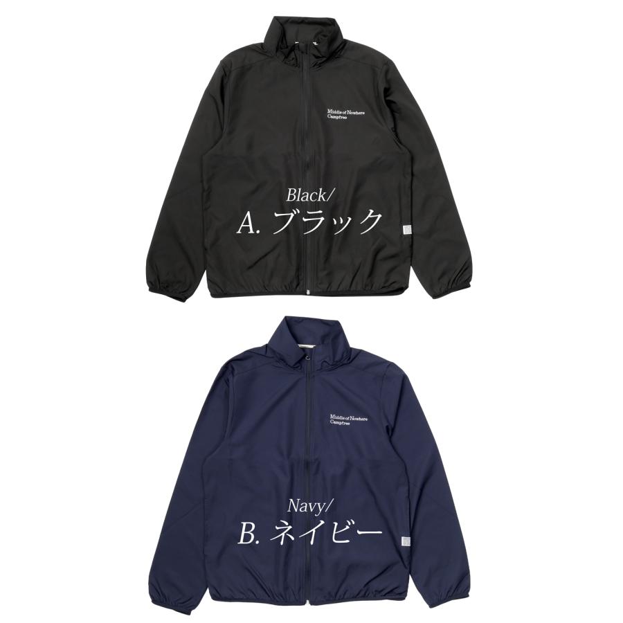 CAMPFREE ナイロンジャケット メンズ レディース ブラック 黒 薄手