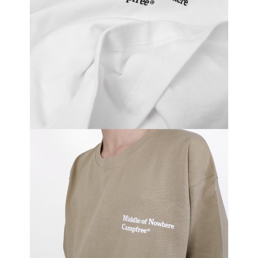 厚手 ロンt メンズ ワンポイント 10.2oz CAMPFREE ロングスリーブ T