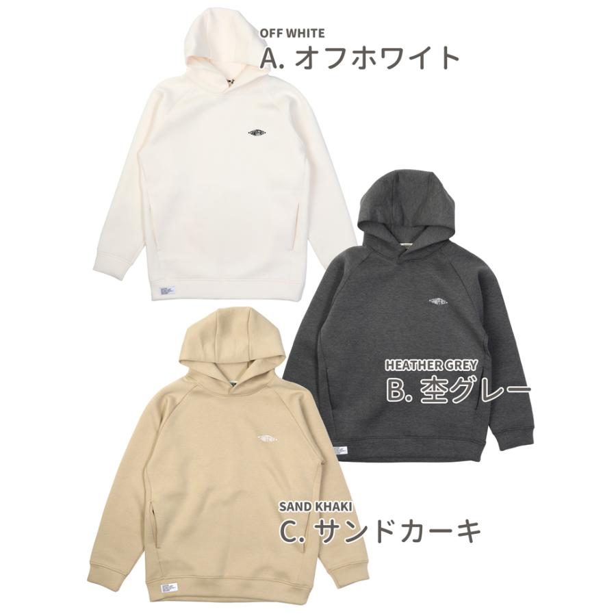 プルオーバーパーカー CAMPFREE ドライストレッチ ポリジン加工 抗菌消