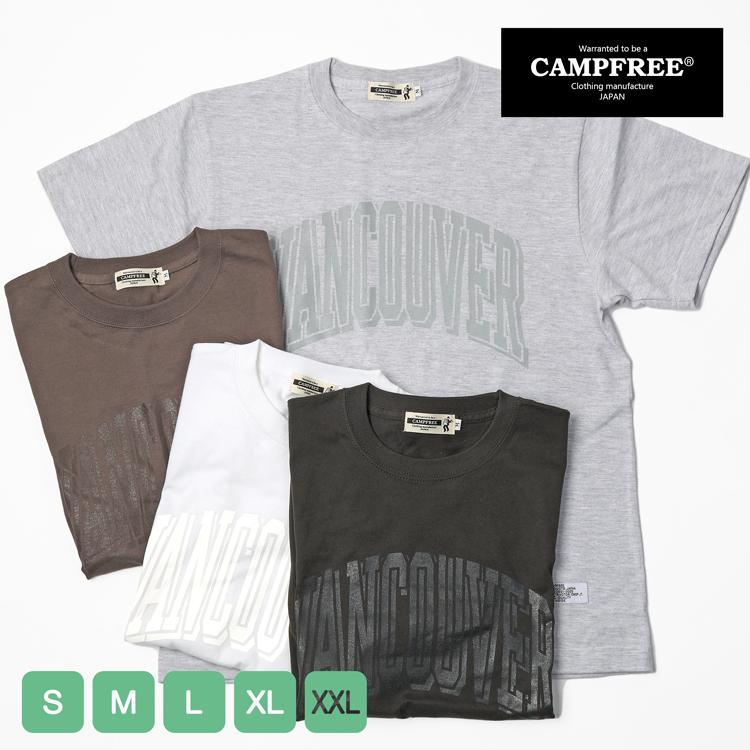 ティシャツ メンズTシャツ CAMPFREE ロゴTシャツ メンズ コットンT