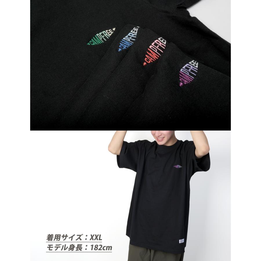 CAMPFREE ティシャツ Tシャツ 半袖 メンズ レディース ワンポイント