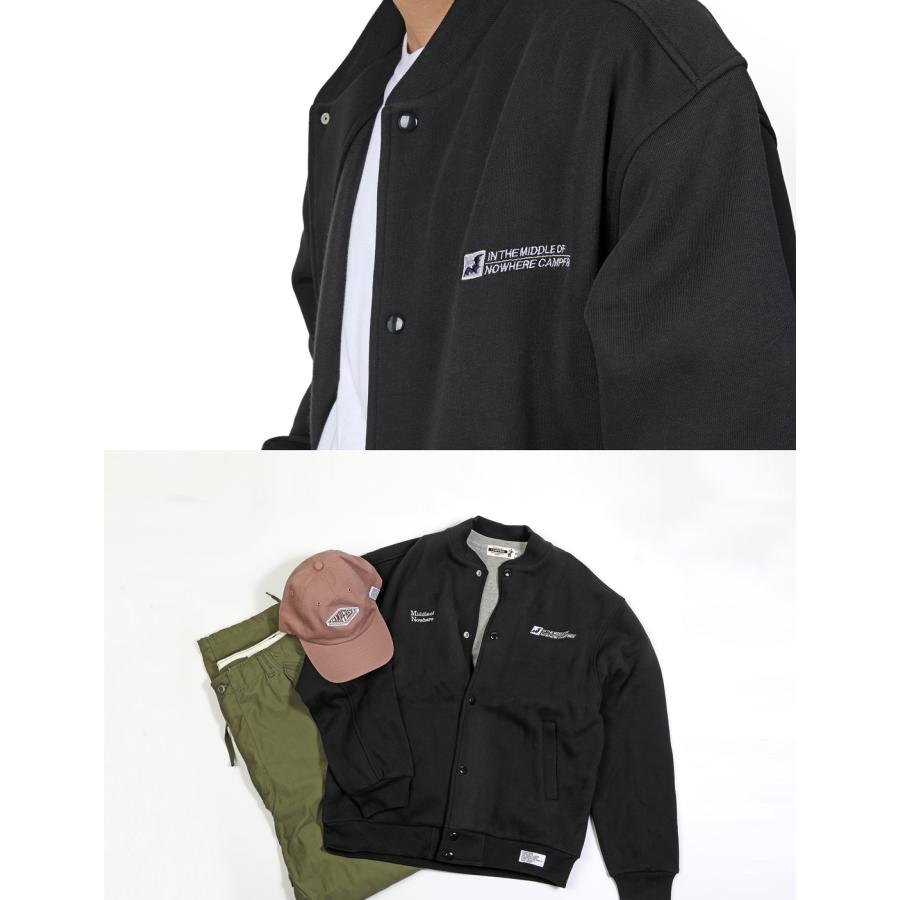 スタジャン メンズ CAMPFREE ブランド ストリート スエットスタジャン