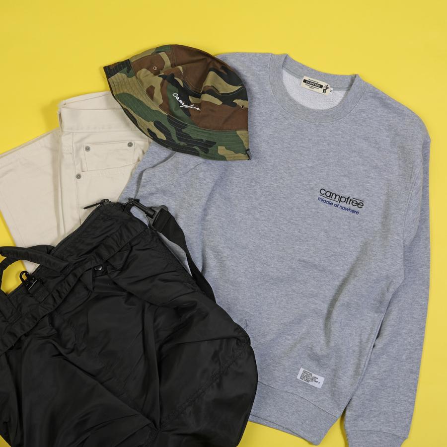 CAMPFREE スウェットトレーナー メンズ トレーナー 10oz 裏毛 上 春 秋