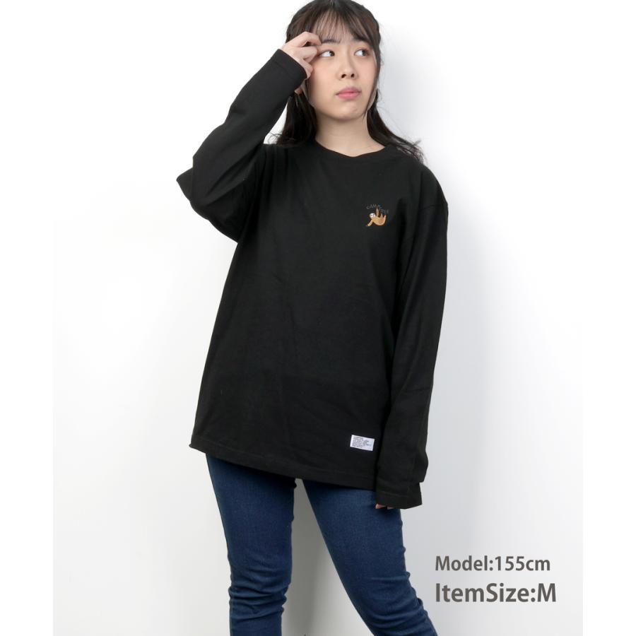 CAMPFREE なまけもの ナマケモノ ブランド 5.6oz ロンT ロングtシャツ