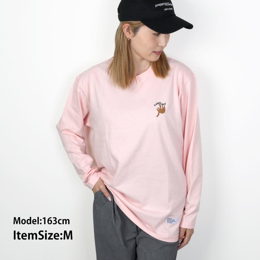 CAMPFREE なまけもの ナマケモノ ブランド 5.6oz ロンT ロングtシャツ