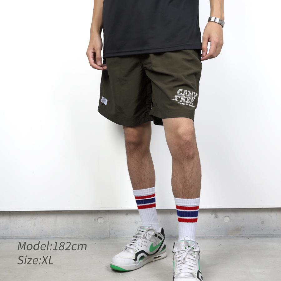 ショートパンツ メンズ ロゴ ショーツ 短パン ナイロンショーツ ハーフ