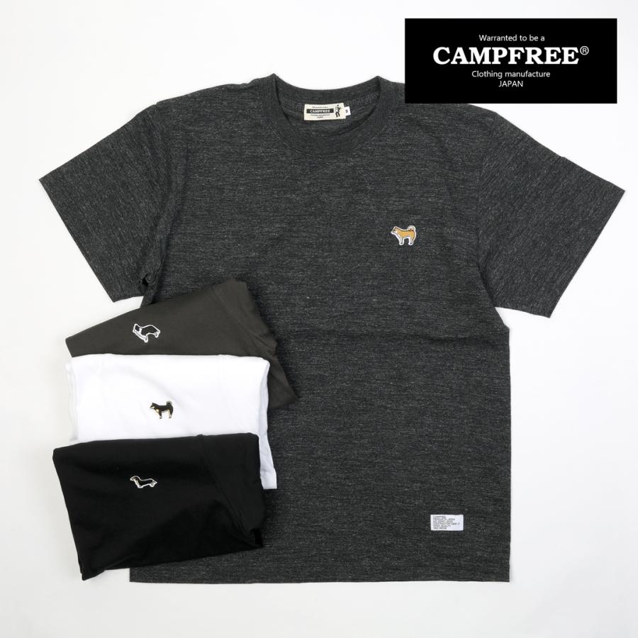 CAMPFREE メンズTシャツ ティシャツ Tシャツ メンズ 半袖 5.6oz 犬