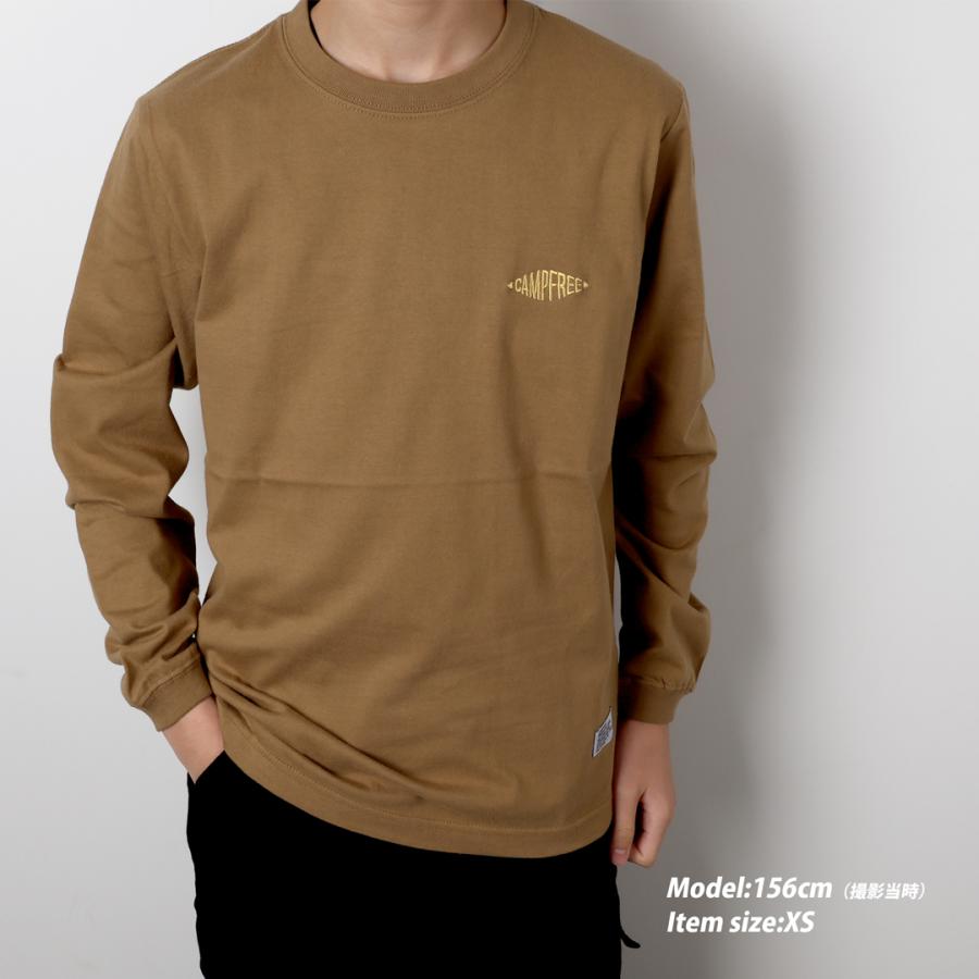CAMPFREE XSサイズ限定 ロングtシャツ ジュニア ブランド 5.6oz 女の子