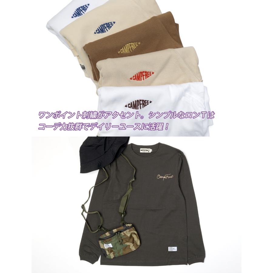 CAMPFREE XSサイズ限定 ロングtシャツ ジュニア ブランド 5.6oz 女の子