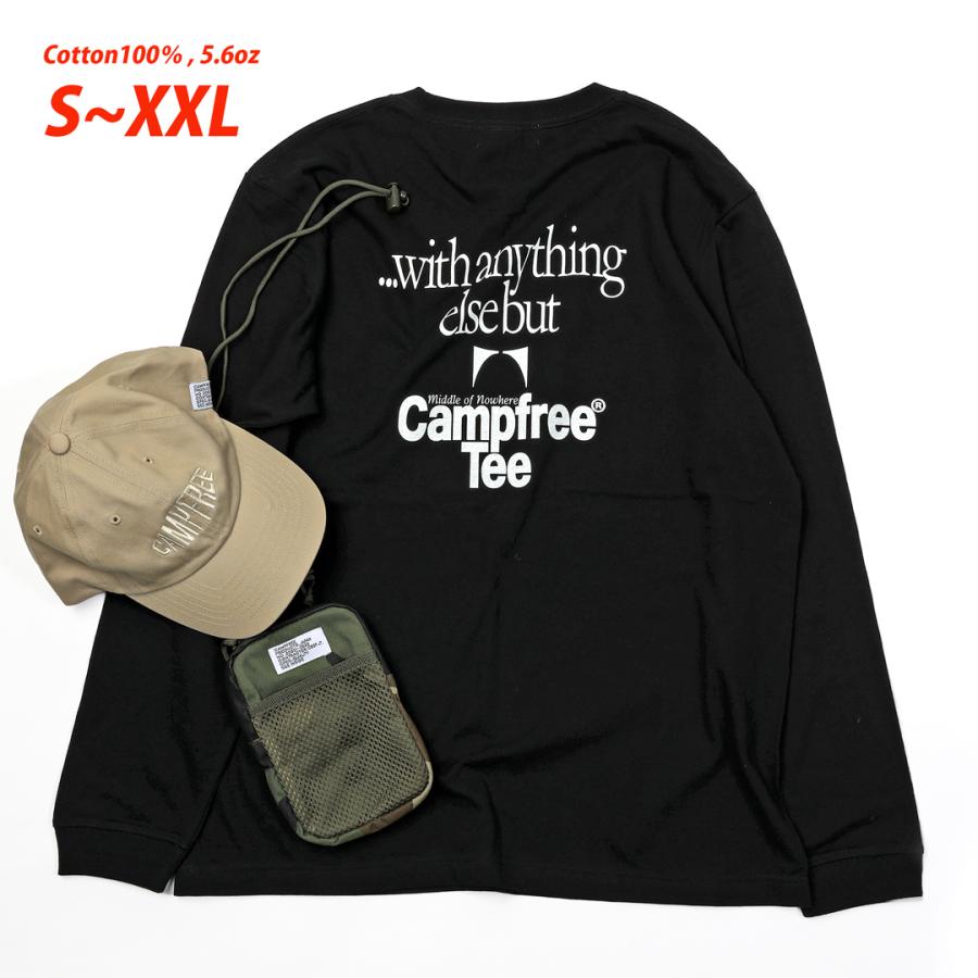 メンズtシャツ ロンT Tシャツ メンズ レディース ティシャツ 長袖tシャツ ロンティー ロングtシャツ コットン 綿 白 黒 ブランド CAMPFREE 10771 |  | 07