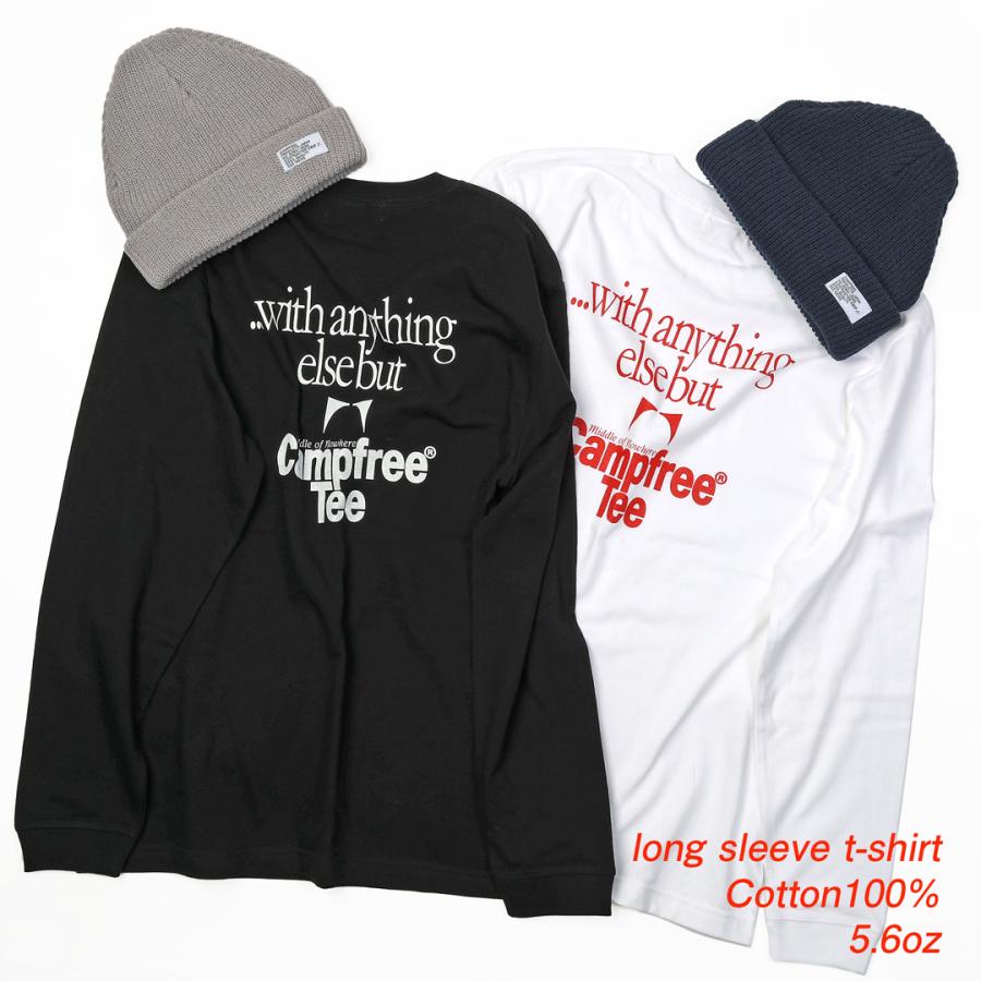 メンズtシャツ ロンT Tシャツ メンズ レディース ティシャツ 長袖tシャツ ロンティー ロングtシャツ コットン 綿 白 黒 ブランド CAMPFREE 10771 |  | 08