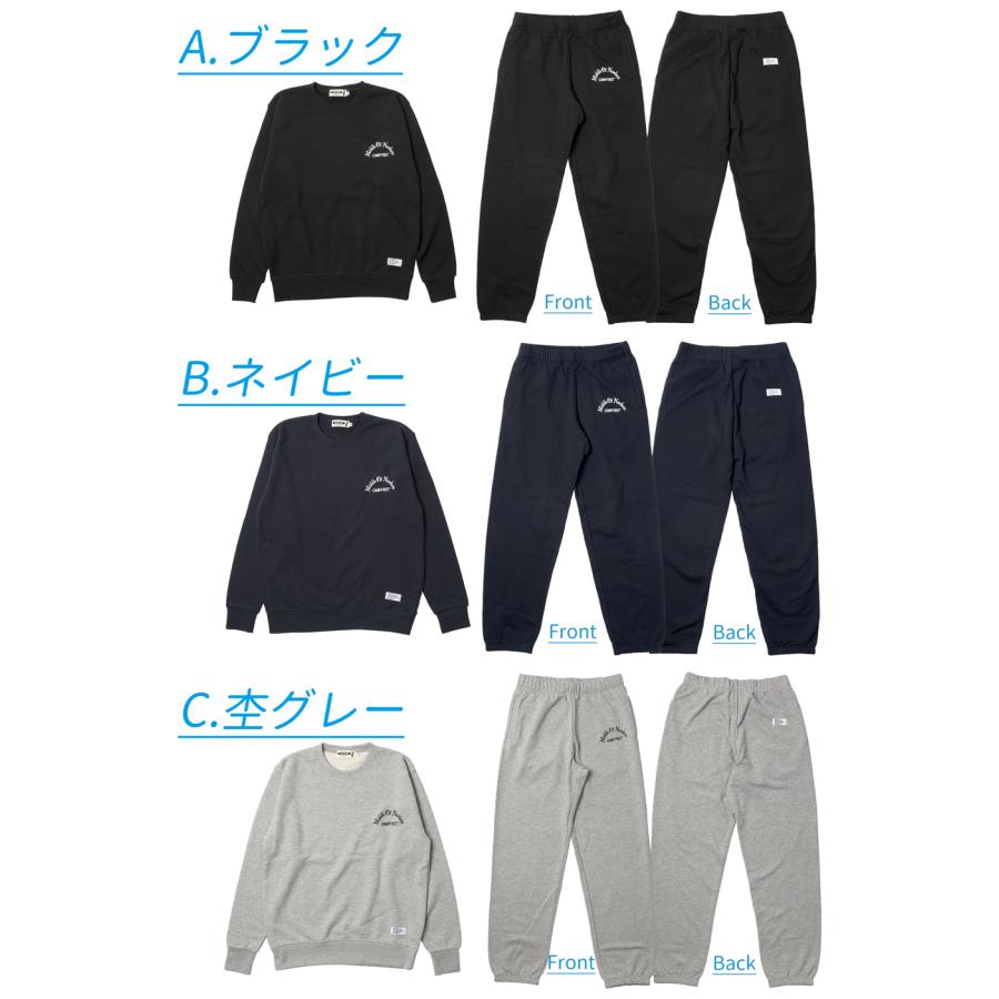 CAMPFREE スウェット 上下 セットアップ 裏毛 スウェットトレーナー