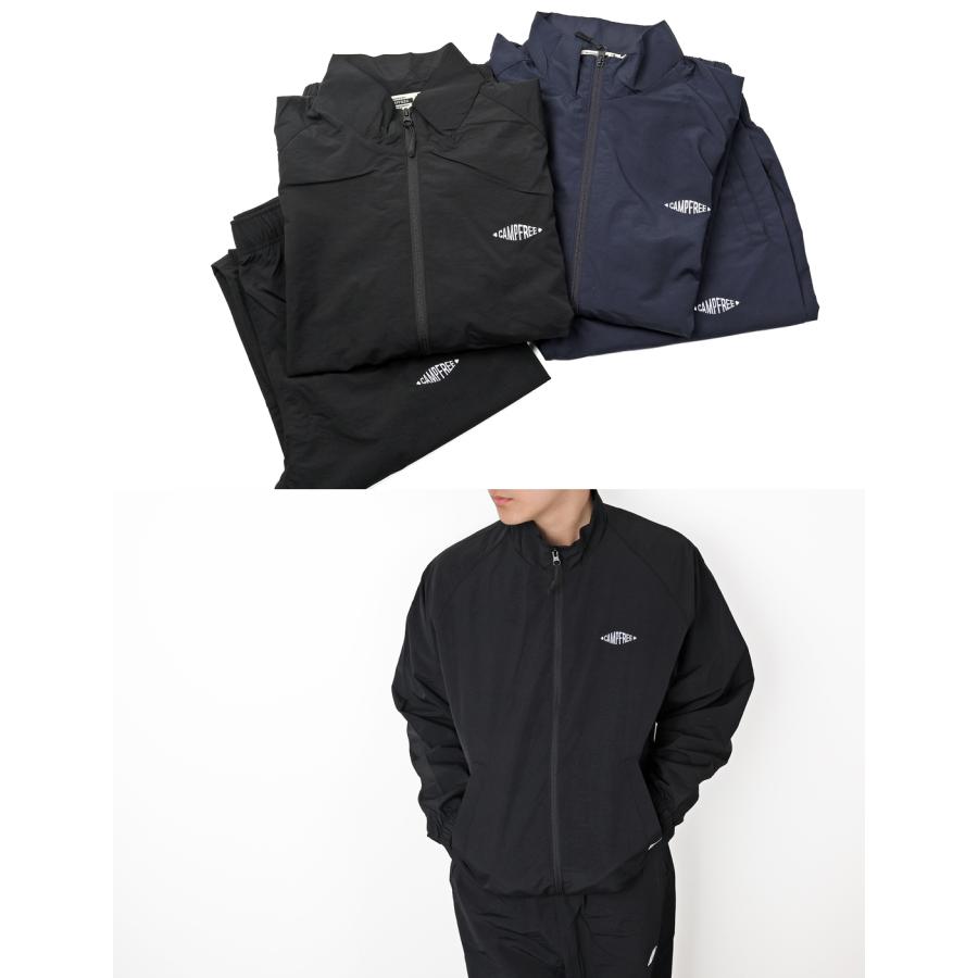 CAMPFREE トラックスーツ 上下 メンズ レディース ナイロンジャケット