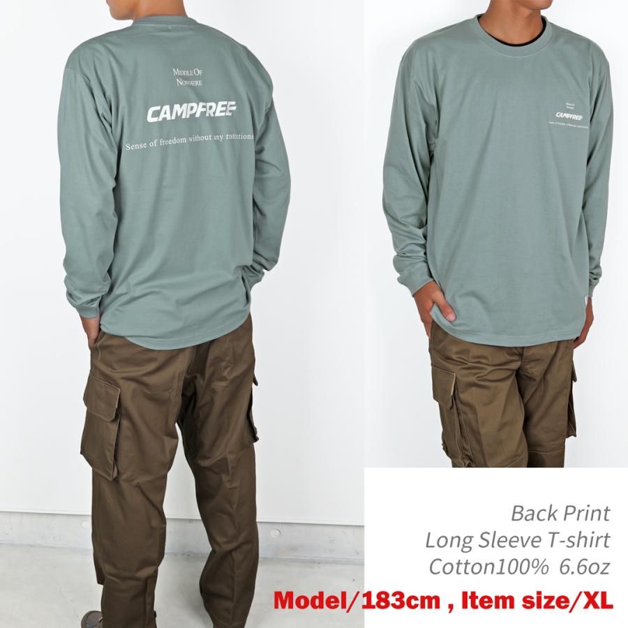 ロンt Tシャツ ロンティ メンズ ロンティー CAMPFREE ロングtシャツ