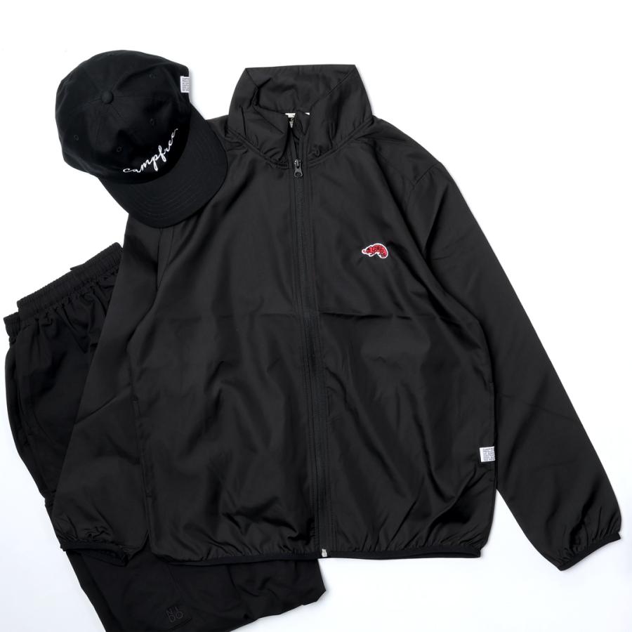 CAMPFREE ナイロンジャケット カメレオン メンズ レディース ブラック