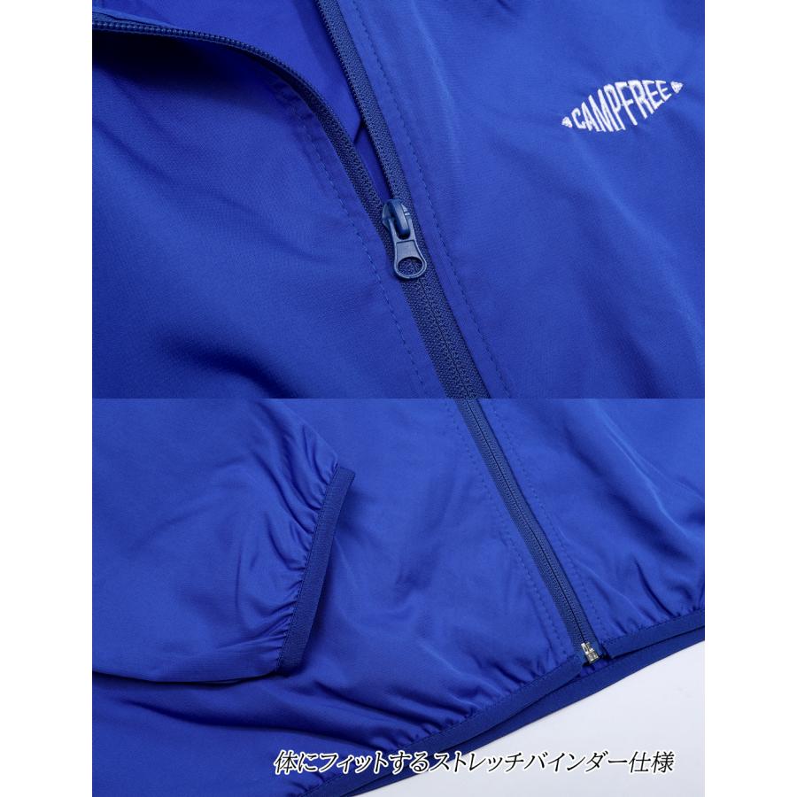 CAMPFREE ナイロンジャケット 薄手 メンズ レディース ブラック 黒