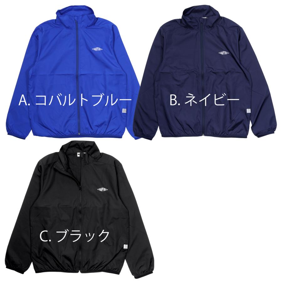 CAMPFREE ナイロンジャケット 薄手 メンズ レディース ブラック 黒