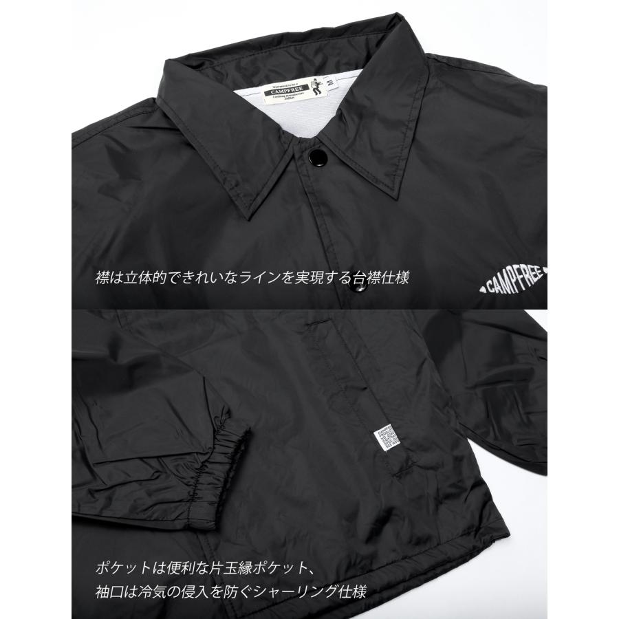 CAMPFREE コーチジャケット ナイロンジャケット メンズ ワンポイント