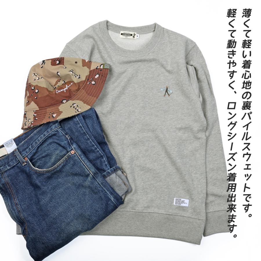 CAMPFREE トレーナー サーファー ウェットスーツ ワンポイント