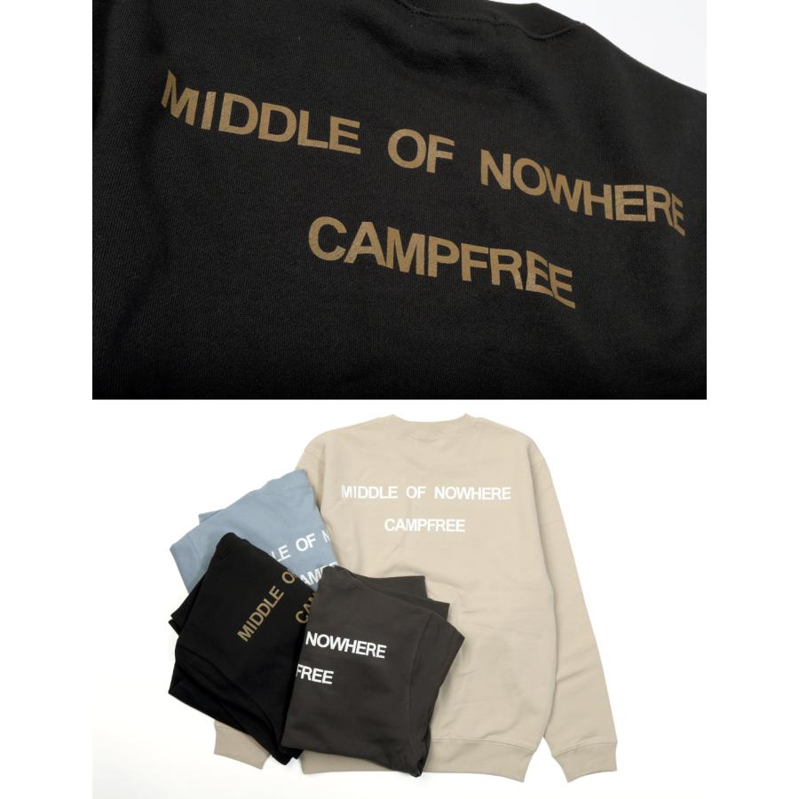 CAMPFREE トレーナー メンズ プリント バックプリント スウェット 