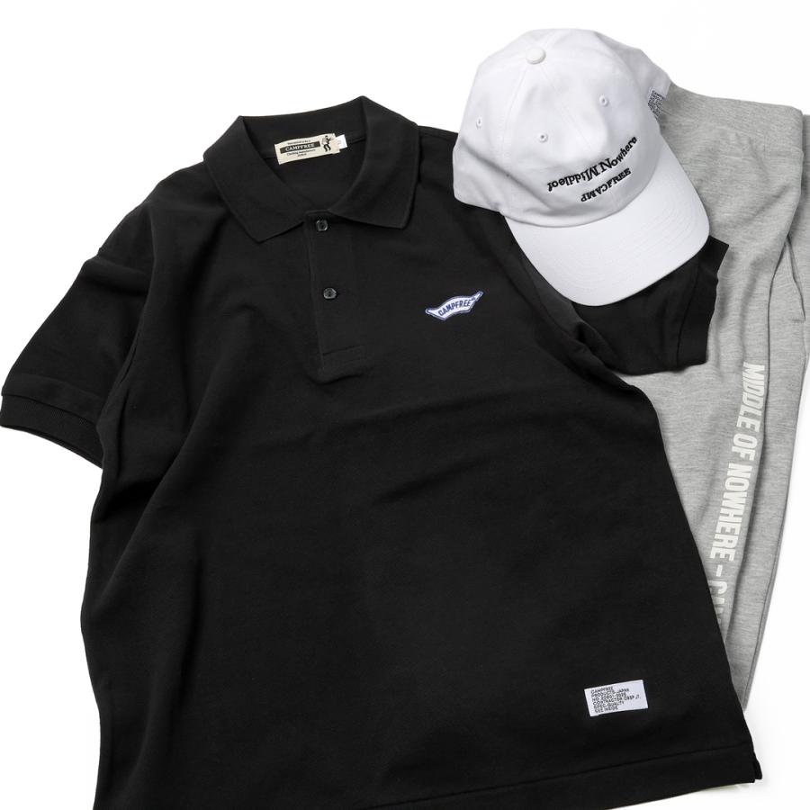 CAMPFREE ポロシャツ 半袖 メンズ レディース 綿100% 鹿の子 6.0oz 