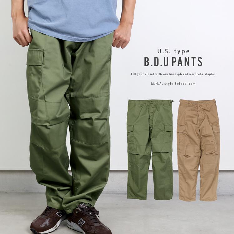 カーゴパンツ 送料無料 新品 米軍レプリカ Usタイプ B D U パンツ ノンリップ オリーブ カーキ 復刻版 ミリタリー メンズ 男 カーゴ パンツ 軍パン 軍物 ボ 当店一番人気