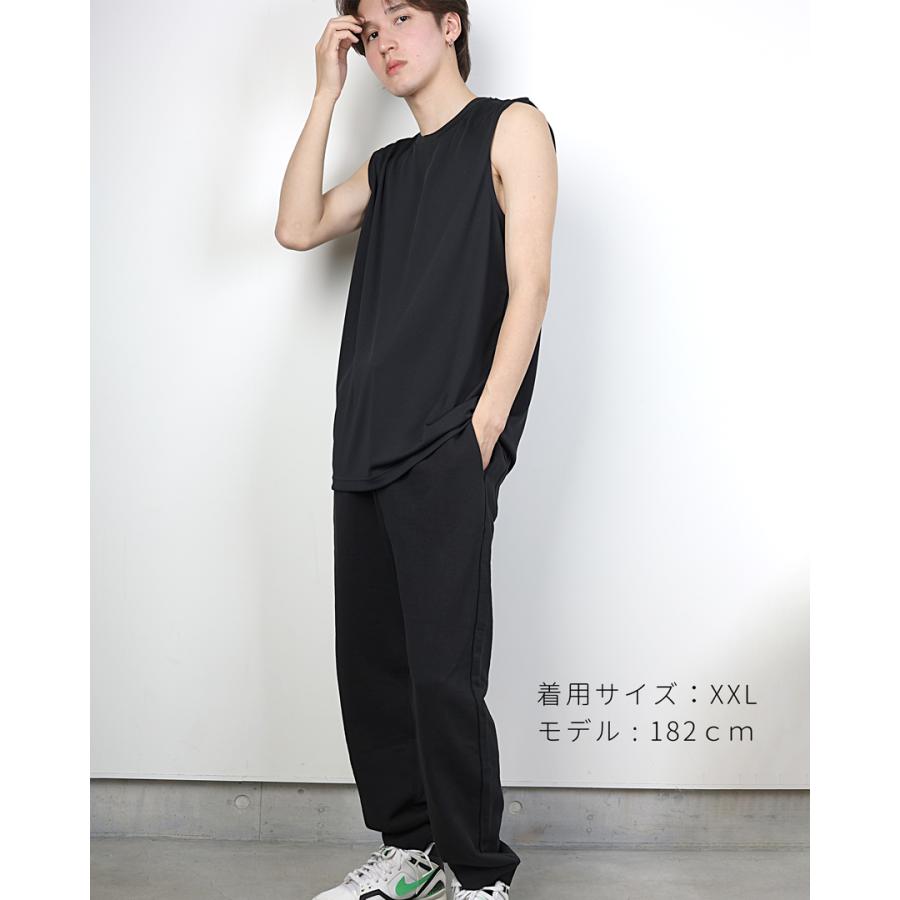 Tシャツ(半袖/袖なし) Sleeveless Epaulet Top White ノースリーブTシャツ ドライTシャツ メンズTシャツ 速乾 ドライ メンズ