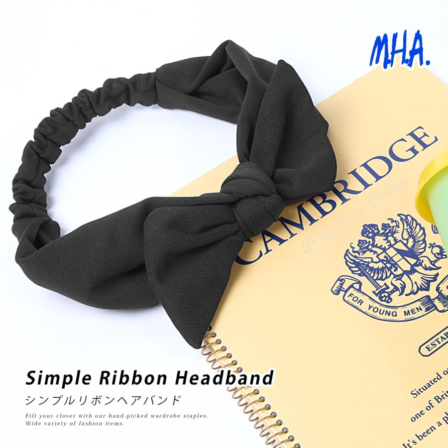 ヘアバンド ターバン ヘアターバン レディース シンプル リボン