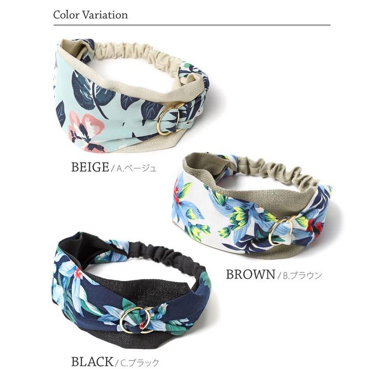 ヘアバンド レディース ターバン ボタニカル ダブルリング ヘアターバン カチューム ヘアアクセ バンダナ フェス 野外 キャンプ お揃い 衣装 ダンス M H A Style 通販 Yahoo ショッピング