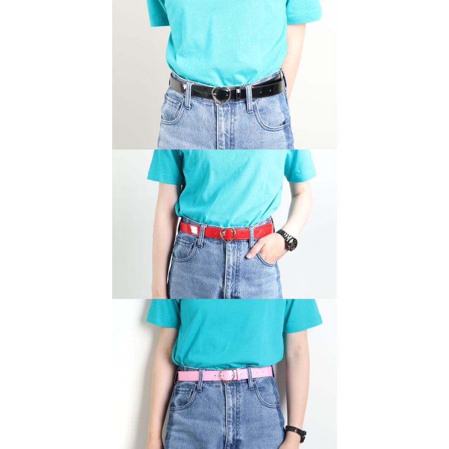 メール便 送料無料 エナメルベルト ハート レディース ベルト エナメル アクセサリー ファッション ウエストマーク Mha M H A Style 通販 Yahoo ショッピング