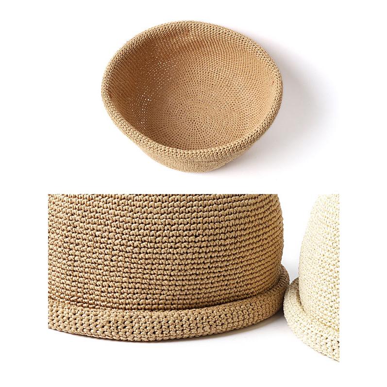 ツバなし 帽子 ペーパー ロールキャップ 夏 メンズ レディース フィッシャーマンズキャップ つばなし つば無し たためる 夏用 レディス 麦わら風 |  | 04