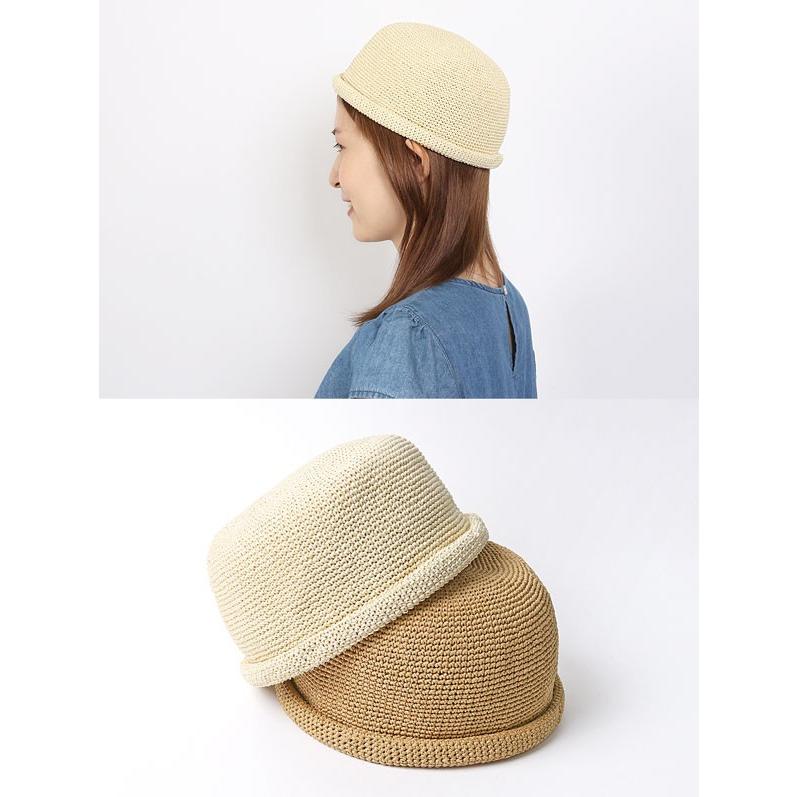 ツバなし 帽子 ペーパー ロールキャップ 夏 メンズ レディース フィッシャーマンズキャップ つばなし つば無し たためる 夏用 レディス 麦わら風 |  | 05