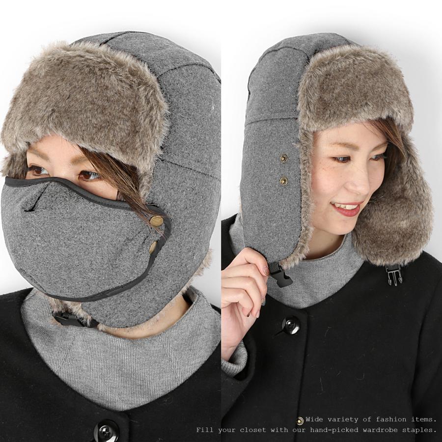 帽子 耳あて付き フライトキャップ 冬用 パイロットキャップ イヤー