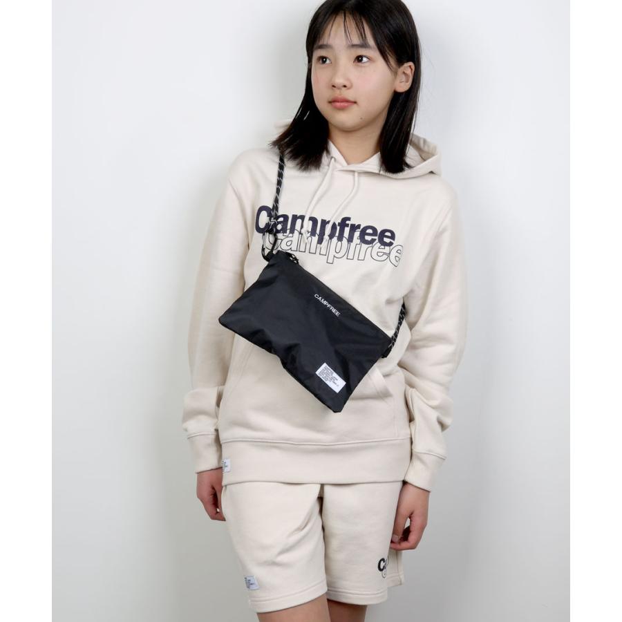 サコッシュ ミニ CAMPFREE 撥水 リップストップ 刺繍入り ショルダー