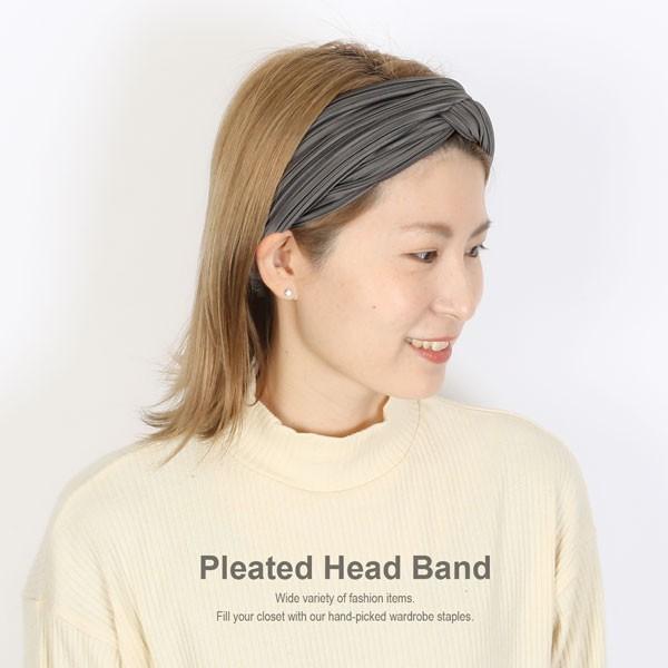 ヘアバンド レディース ターバン プリーツ クロスヘアバンド ヘアアクセ 無地 幅広 髪どめ 大きめ M H A Style 通販 Yahoo ショッピング