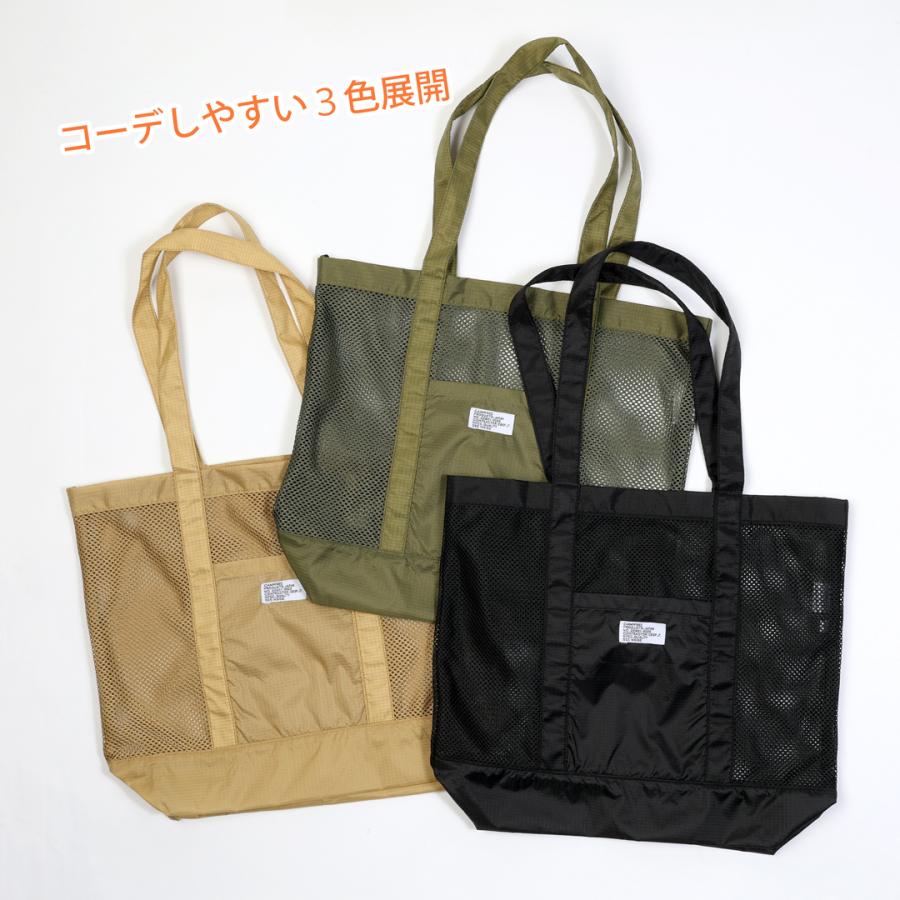 メッシュ トートバッグ ナイロン リップストップ ブランド CAMPFREE 