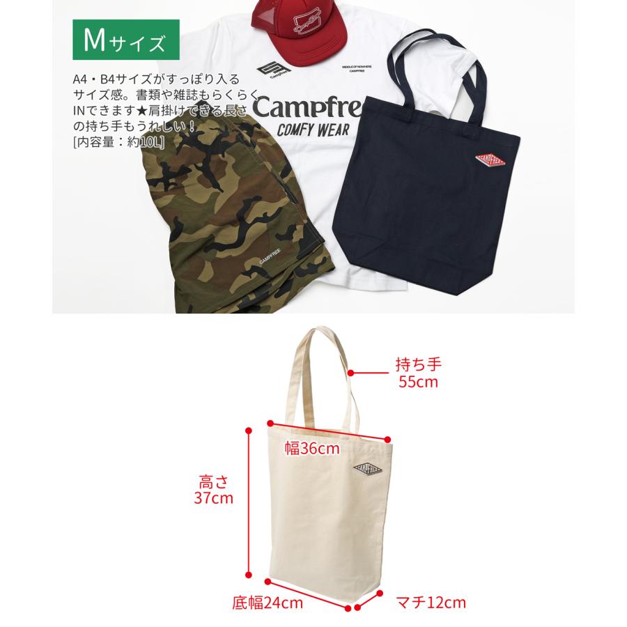 CAMPFREE トートバッグ 帆布 サブバッグ ミニトートバッグ ブランド A3