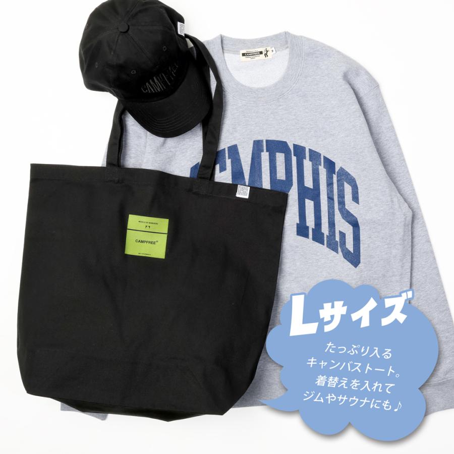 CAMPFREE トートバッグ 帆布 ミニトートバッグ プリントトート A3 A4