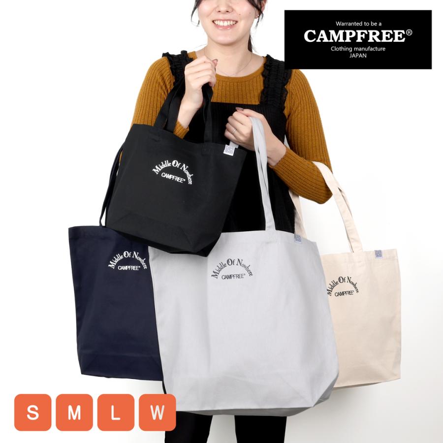 CAMPFREE トートバッグ 帆布 サブバッグ ミニトートバッグ プリント