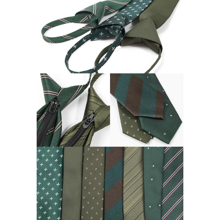 a*k様 【新品・未使用】Brioni 緑系 チェック柄 ネクタイ 箱付き ワンタッチネクタイ ネクタイ ワンタッチ クイックネクタイ ストライプ