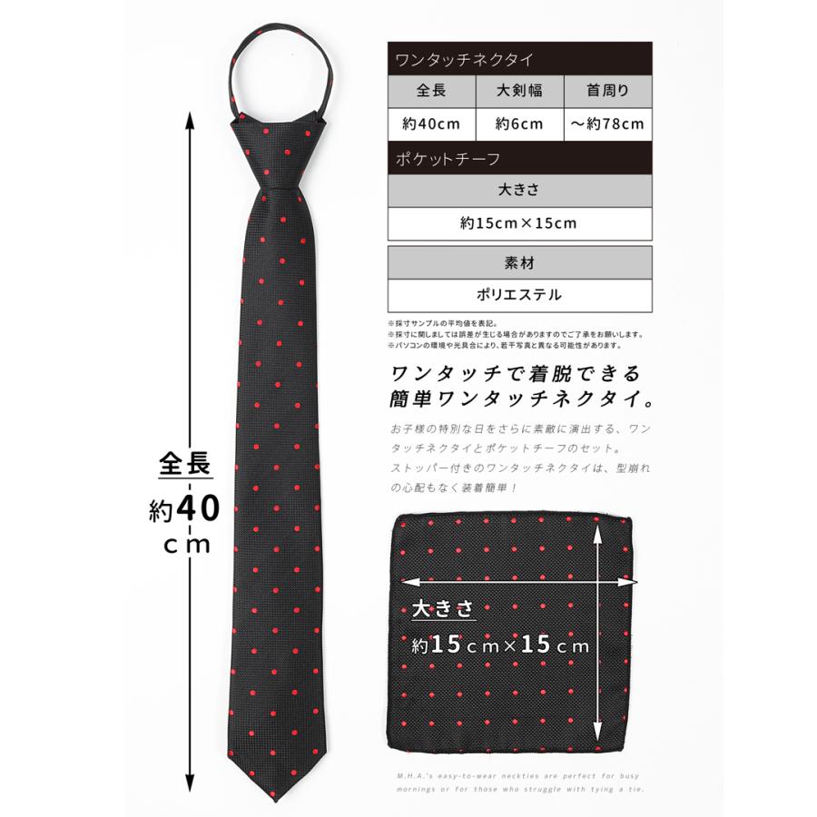 子供 ネクタイ チーフ セット ポケットチーフ ジュニアネクタイ