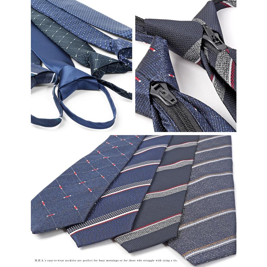 ワンタッチネクタイ ネクタイ ワンタッチ メンズ 7cm クイックネクタイ 簡単 結ばない おしゃれ ワンタッチタイ ネクタイワンタッチ 紺 ストライプ ネイビー |  | 31